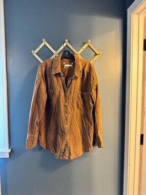 We The Free Chest-Label Corduroy Jacket in Brown